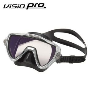 Visio Pro Mask Black Color on White Background